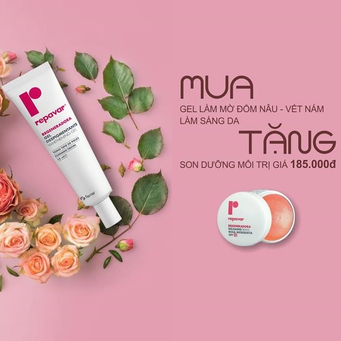 Mua Gel làm mờ vết nám, nhận ngay Son dưỡng ẩm cho môi!