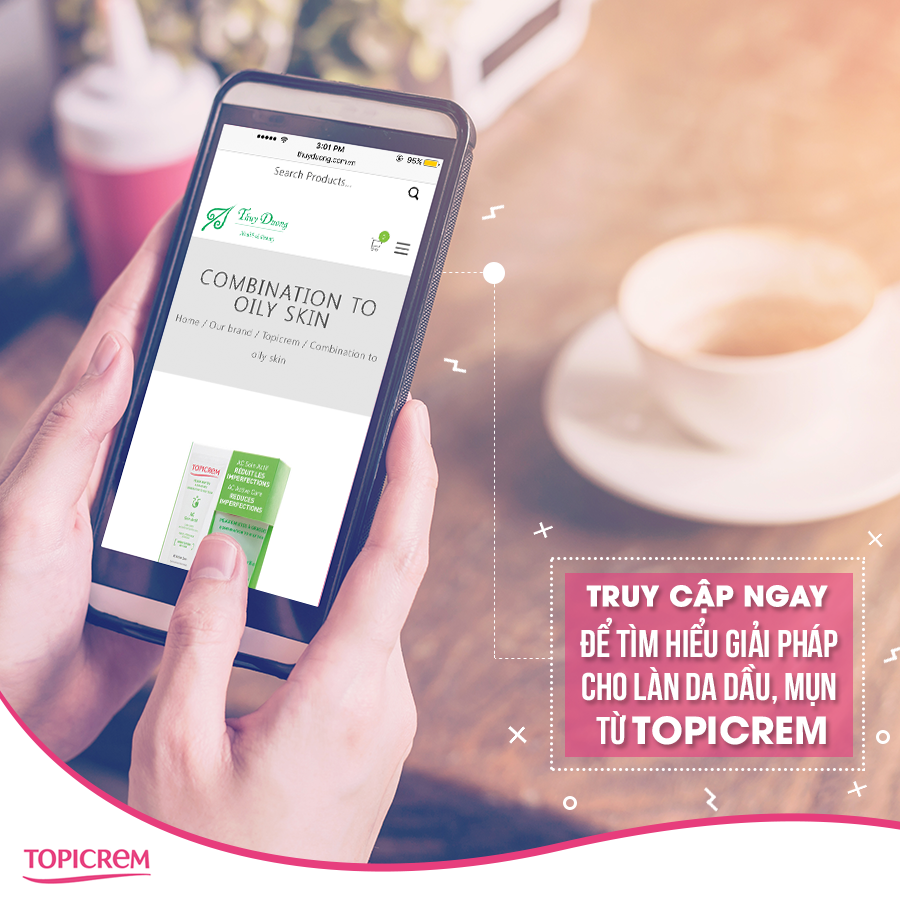 Giải pháp cho làn da dầu, mụn từ Topicrem