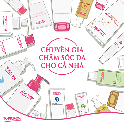 Topicrem – chuyên gia chăm sóc da cho cả nhà