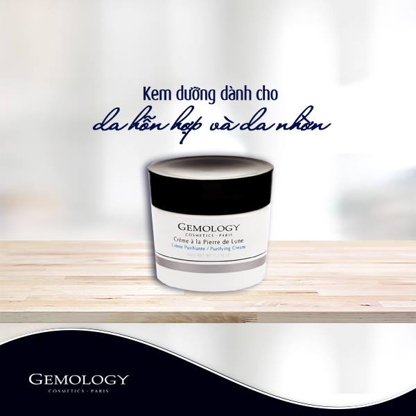 Da nhờn đừng bỏ qua kem dưỡng thanh lọc da từ đá mặt trăng