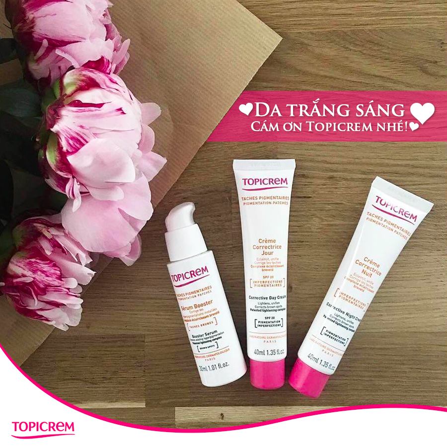 “Làn da mình đã trắng sáng hơn nhiều, cám ơn Topicrem”