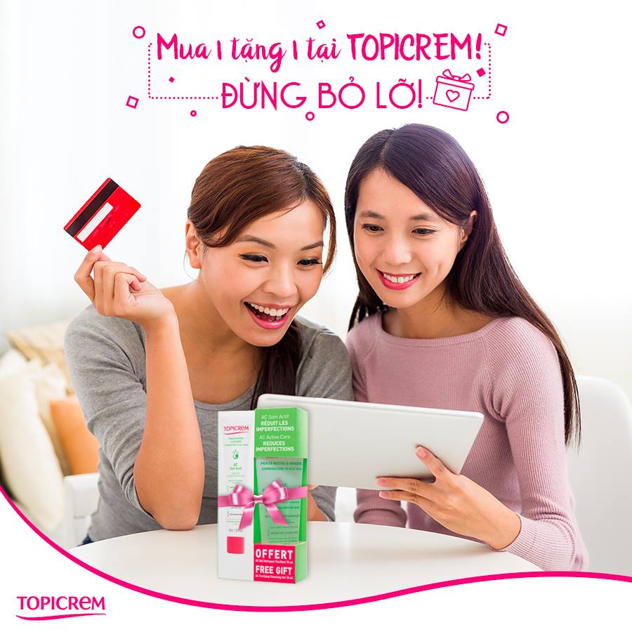 ĐỪNG BỎ LỠ! MUA 1 TẶNG 1 TẠI TOPICREM!