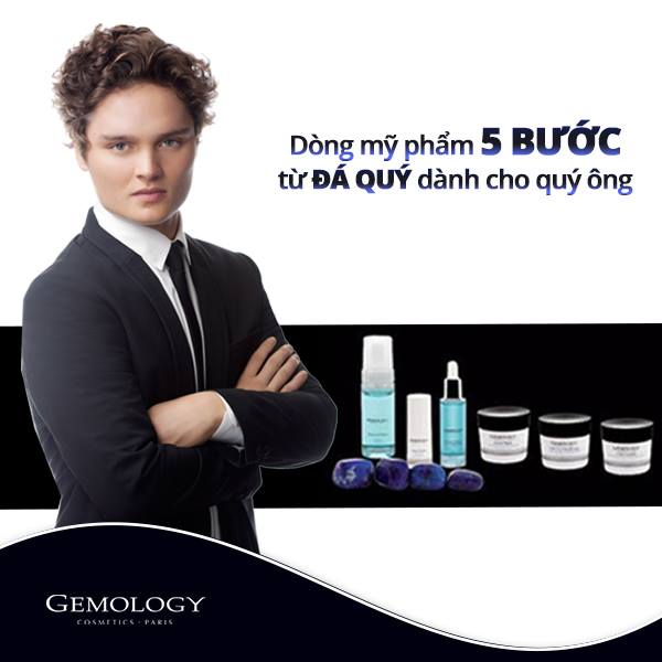 Đẳng cấp quý ông với dòng mỹ phẩm 5 bước chăm sóc da hoàn hảo từ đá quý