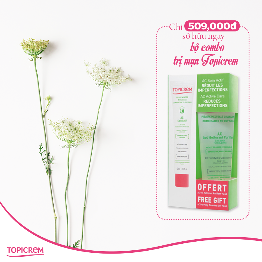 Ưu đãi khi mua combo trị mụn từ Topicrem